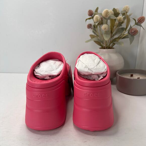Crocs Siren Platform Clog Pink Barbie Chunky Women’s 11/Men's 9 NWT - Picture 4 of 11
